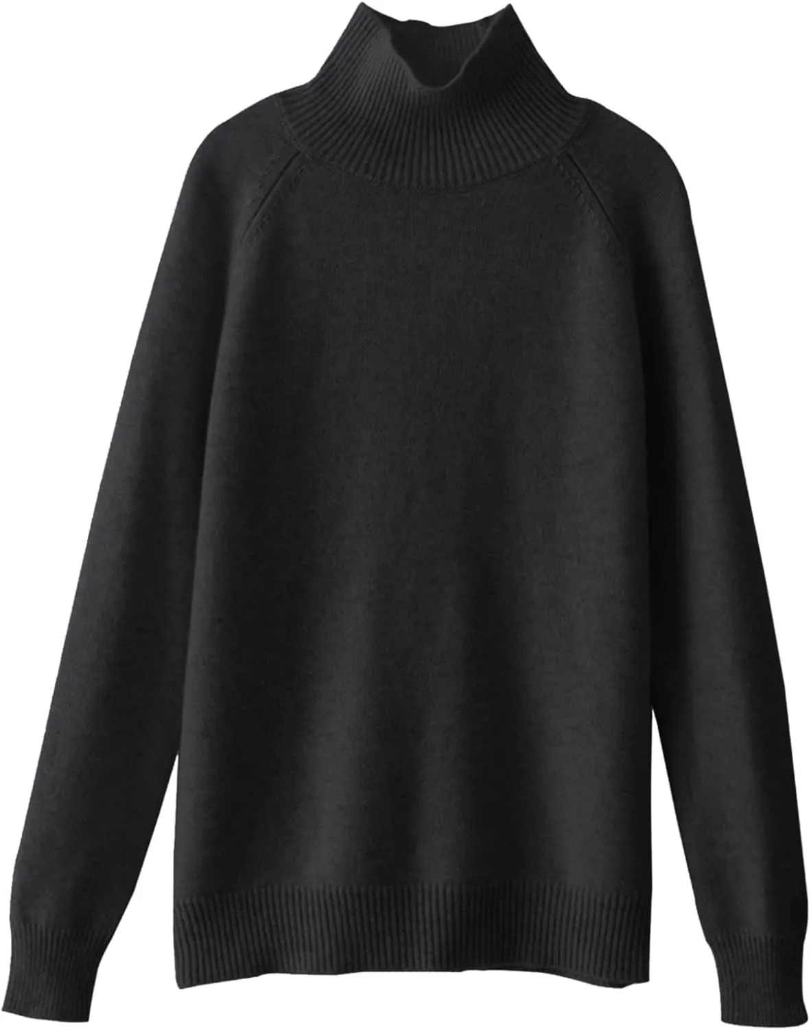 Big Sweaters for Women Sweater Women's Autumn and Winter Short Pullover Solid Color Loose Loose Crewneck Knit Solid
