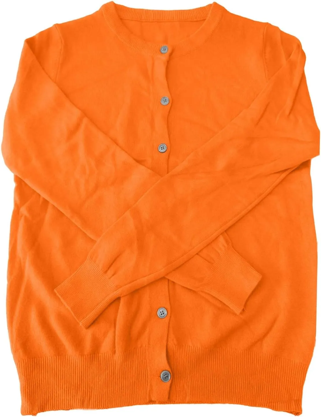 Cardigan Sweaters for Women Long Sleeve Crew Neck Button up Cardigans Dressy Casual Light Knit Sweater Coats Jacket
