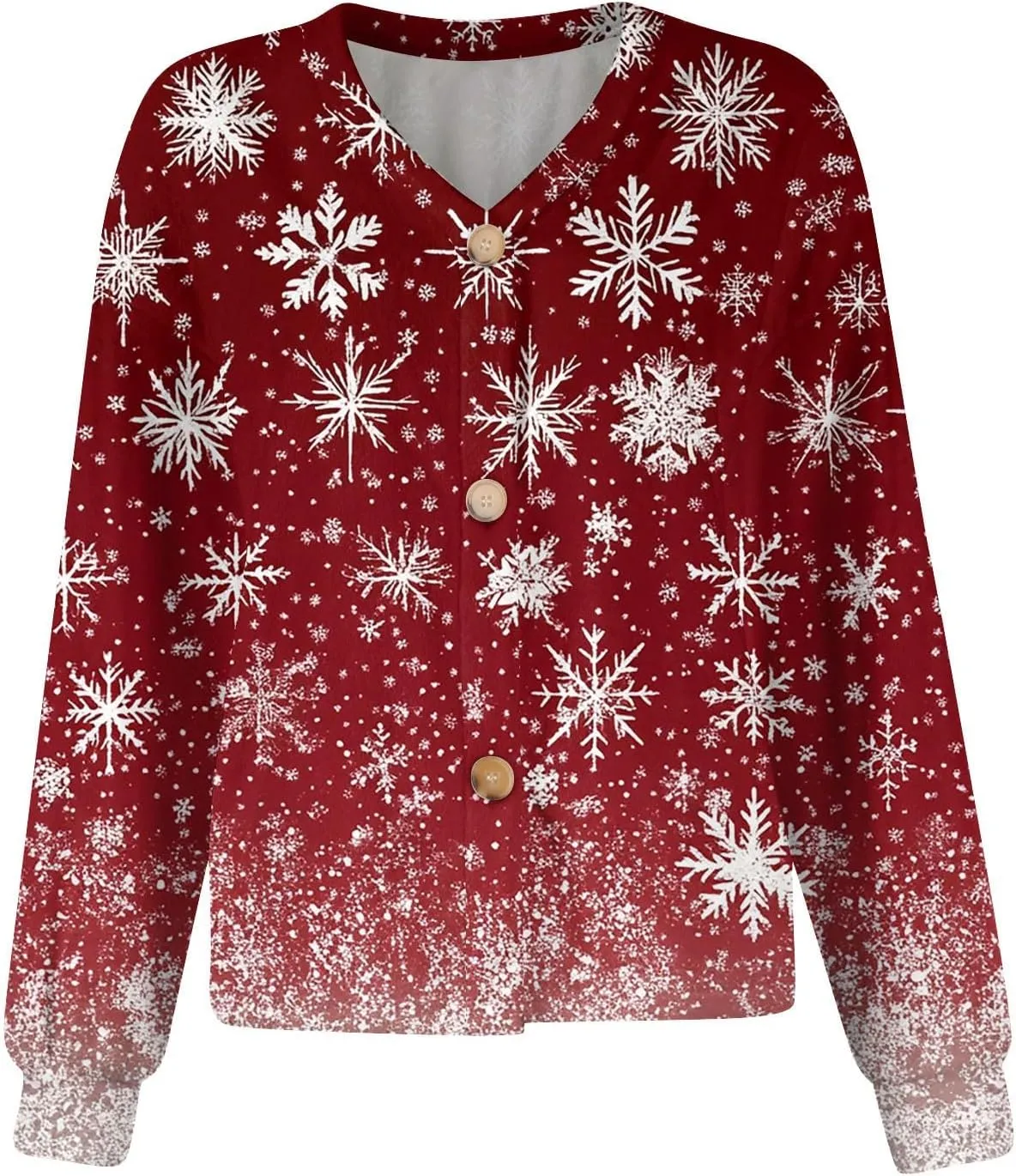 Christmas Cardigans for Women 2024 Flannel Fuzzy Cropped Cardigans Sweaters Cute Button Down Cozy Fleece Cardigans