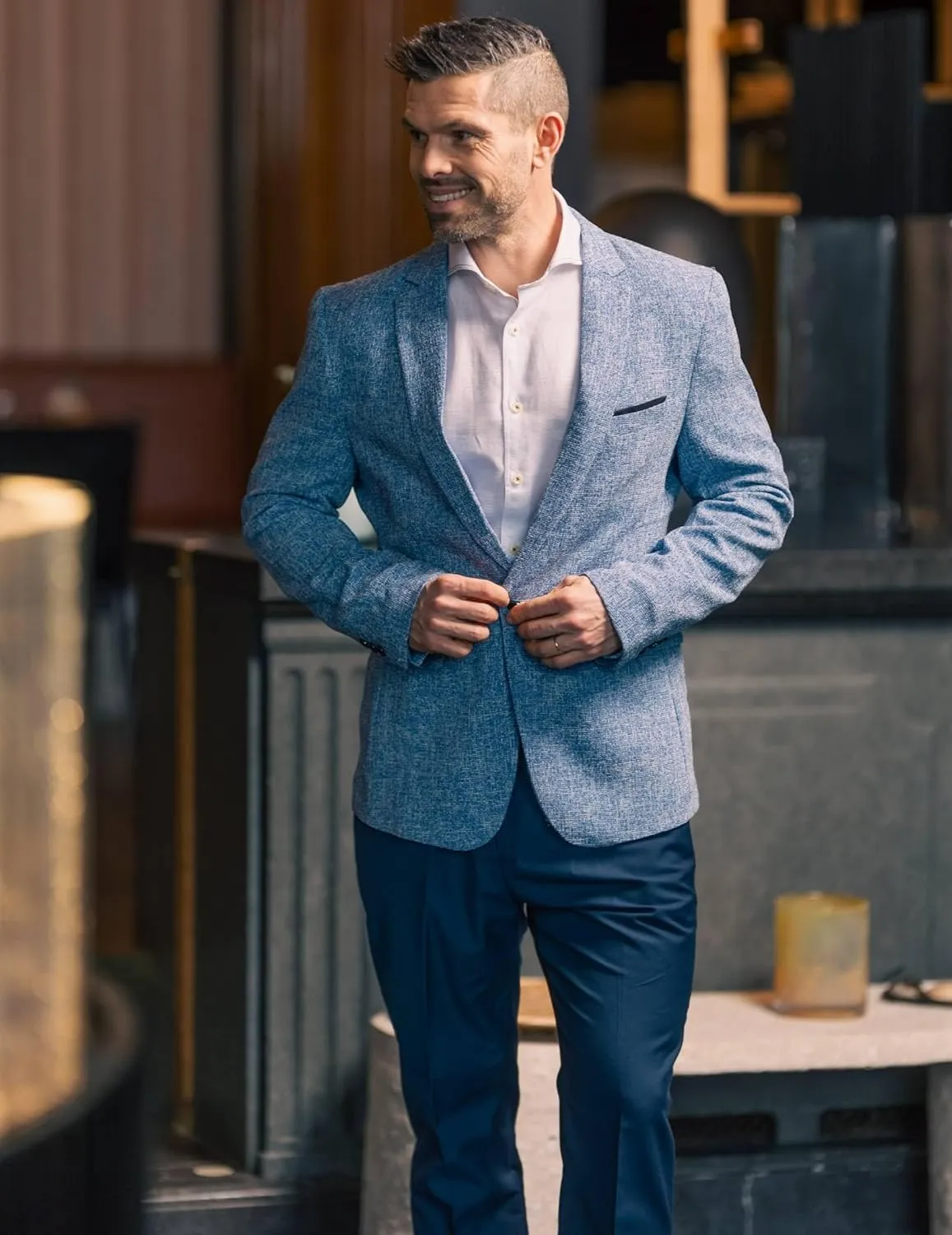 COOFANDY Mens Dress Pants Expandable Waist Wrinkle Free Suit Pants Flat Front Casual Dress Slacks