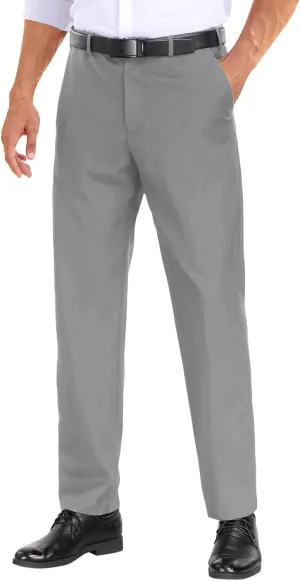 COOFANDY Mens Dress Pants Expandable Waist Wrinkle Free Suit Pants Flat Front Casual Dress Slacks