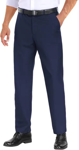 COOFANDY Mens Dress Pants Expandable Waist Wrinkle Free Suit Pants Flat Front Casual Dress Slacks