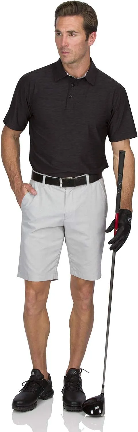 Dry Fit Golf Shorts for Men 10 Inch Inseam - Tapered Slim Fit Chinos - Mens Shorts Athletic