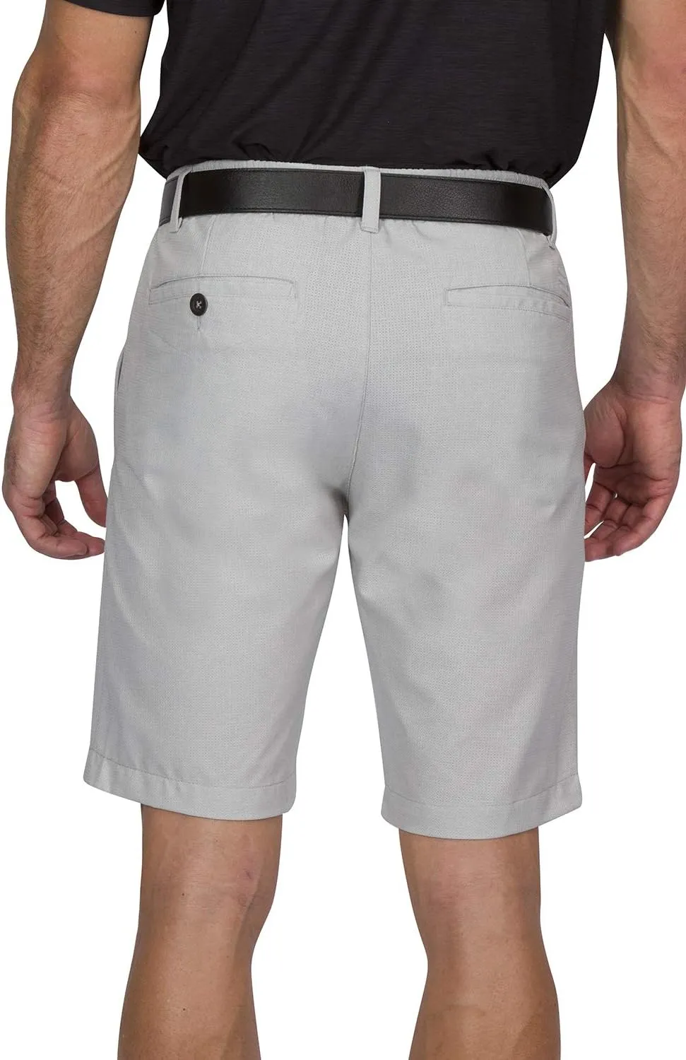 Dry Fit Golf Shorts for Men 10 Inch Inseam - Tapered Slim Fit Chinos - Mens Shorts Athletic