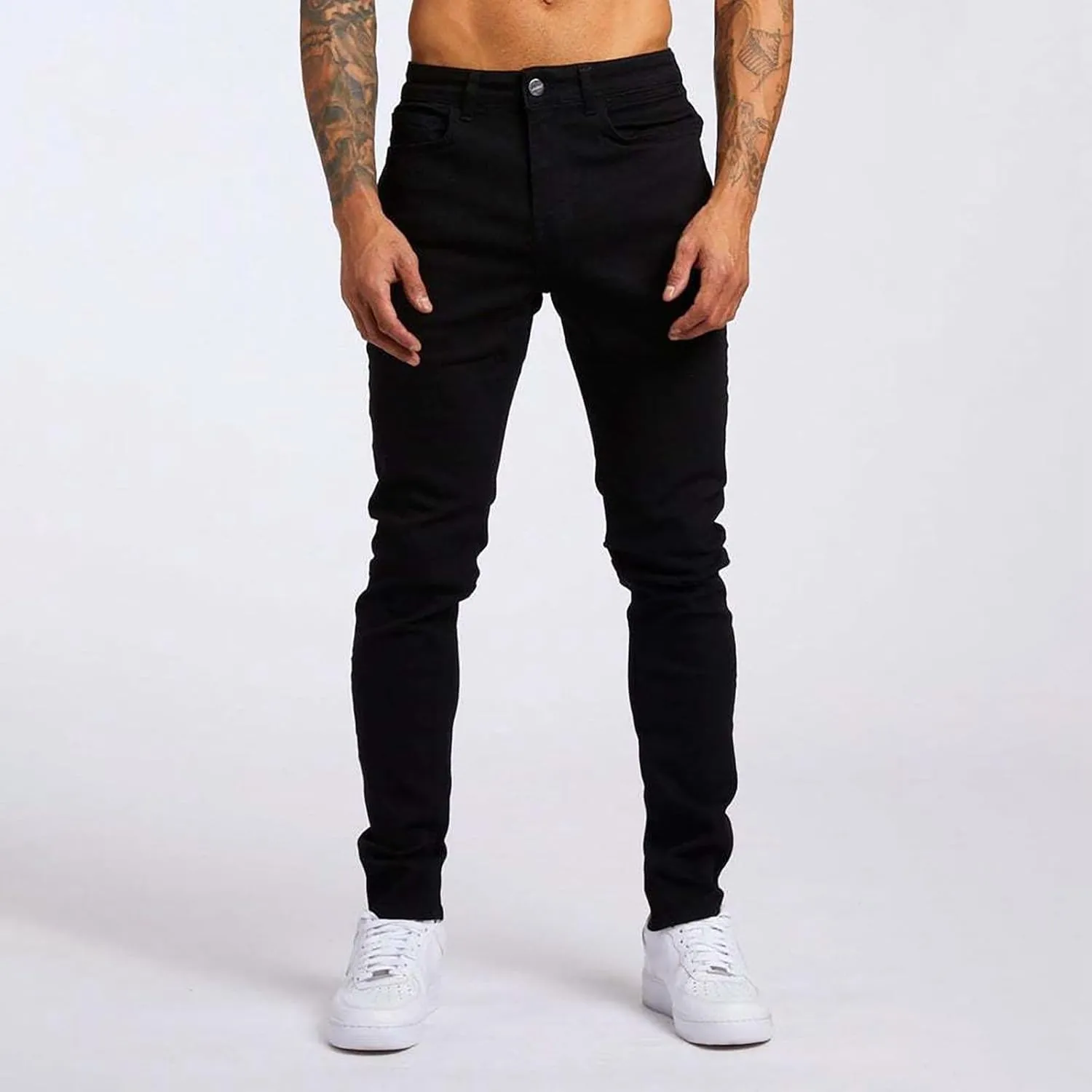 Jeans for Men Slim Fit Black Jeans Relaxed Fit Jeans Regular Fit Jeans Slim Fit Stretch Denim Vintage Wash Pants