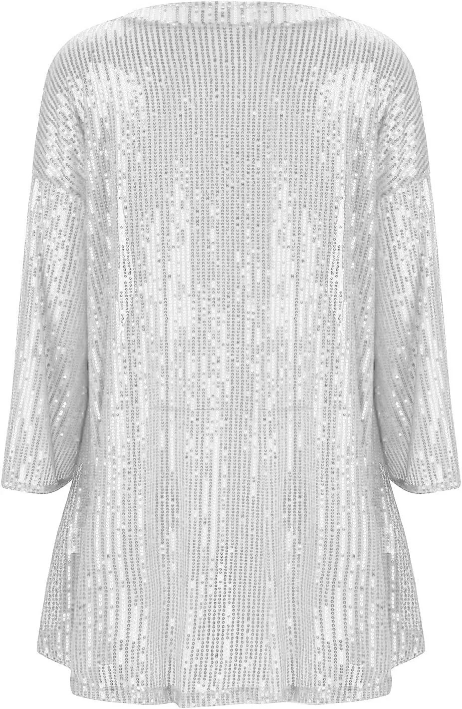 Lightweight Cardigans for Women 2024 Summer Loose Fit Long Sleeve Sequin Cardigan Solid Color Casual Blouses