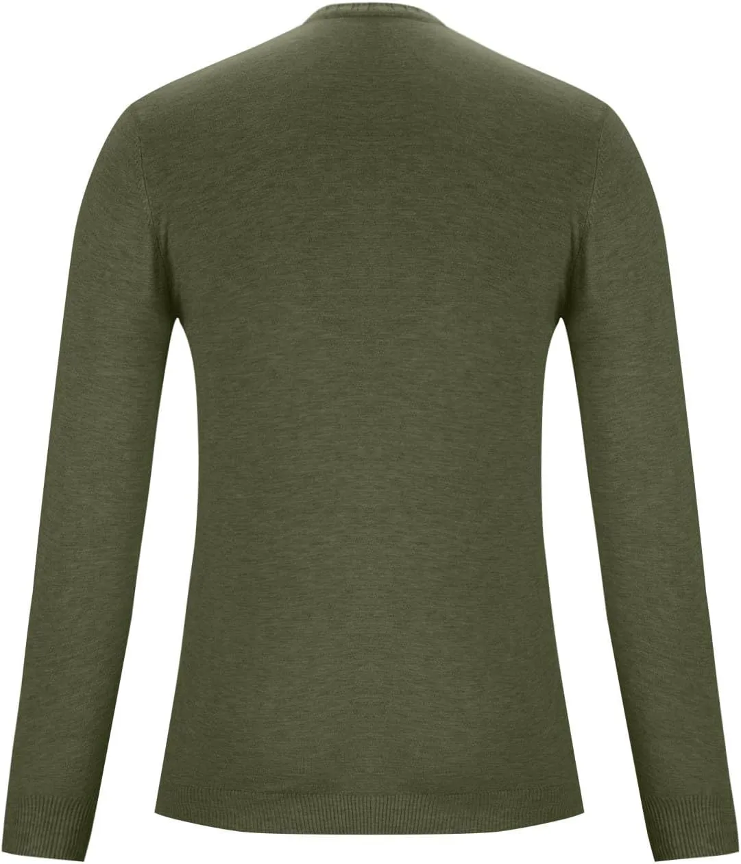 Mens Fashion V Neck Sweaters Lightweight Banded Bottom Long Sleeve Slim Fit Pullover Business Casual Dress Sweater