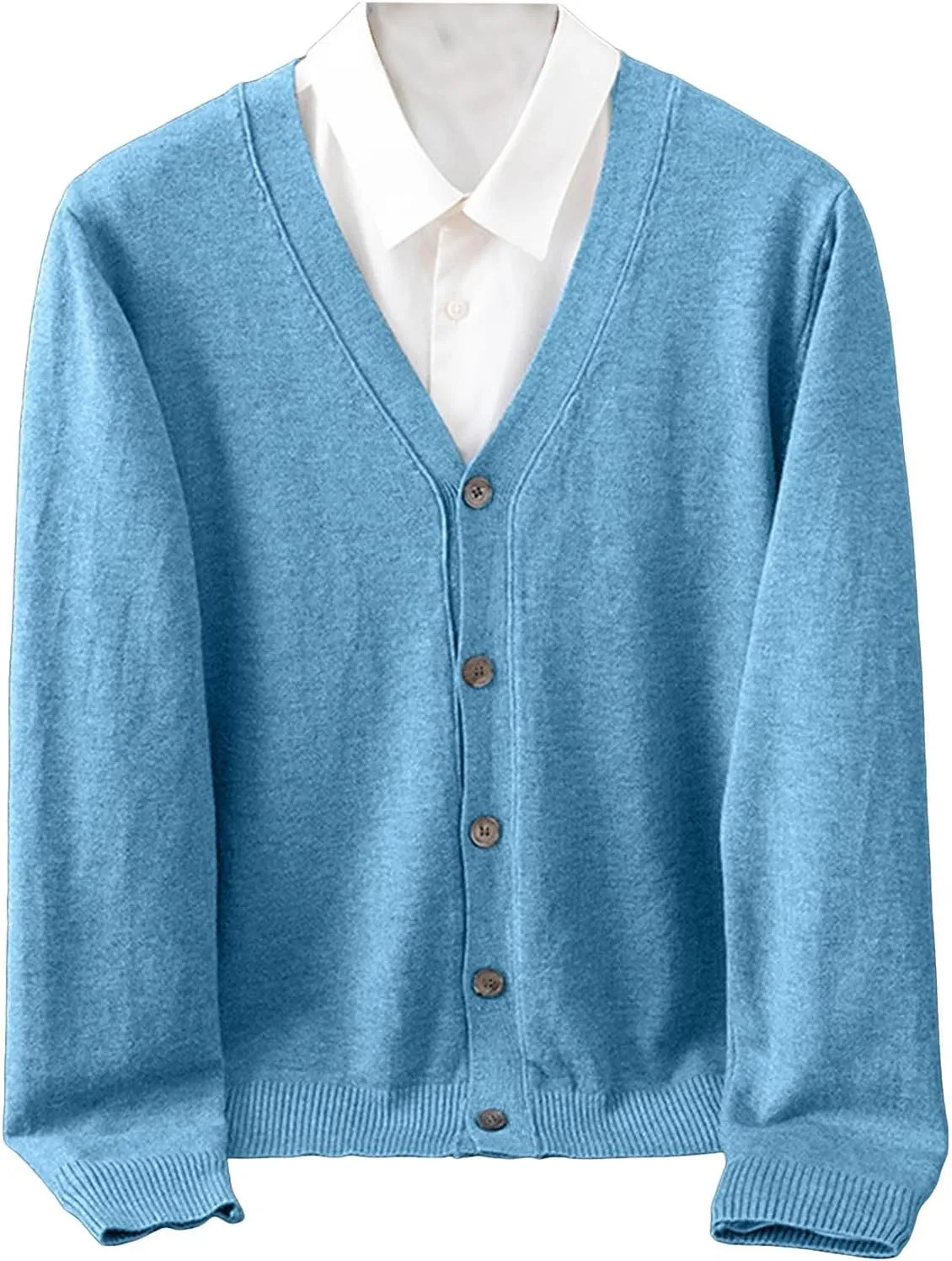 Sweaters for Men Men's Cardigan Sweaters Turtleneck Long Sleeve Knitted Big and Tall Slim Workout Cable Knit Fleece