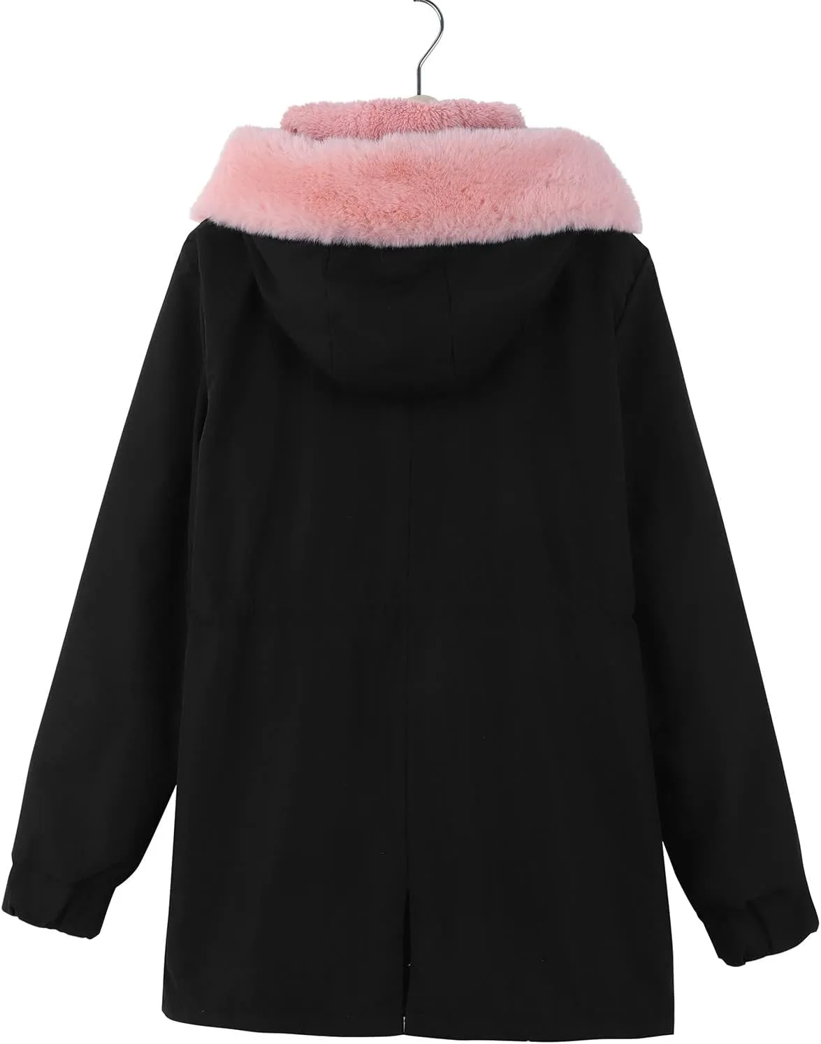 Women Winter Wool Blend Camel Mid-Long Coat Notch Double-Breasted Lapel Jacket Outwear