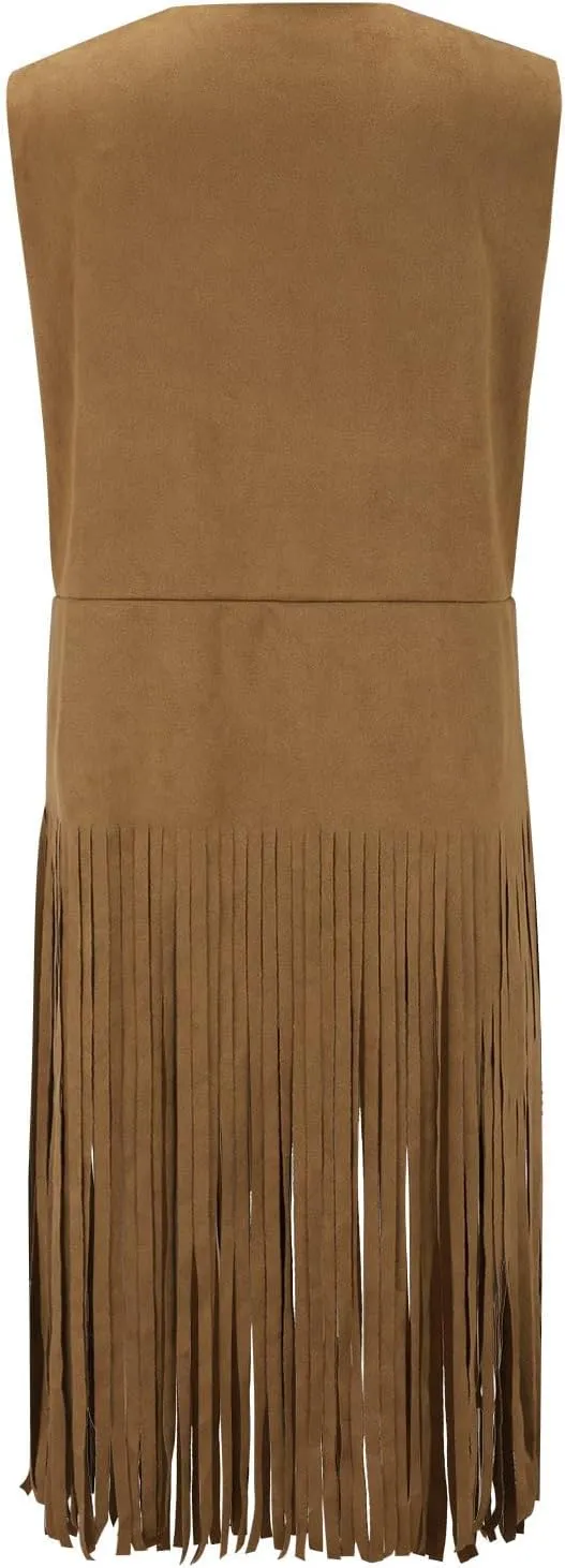 Womens Cardigan Cropped Open Front Sweaters Sleeveless Fringe Jacket Fall Fashion Trends Vintage Tassel Vest Women