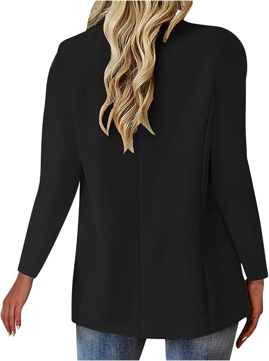 Xiaojmake Blazer for Women Dressy Business Casual Dress Coat Long Sleeve Open Front Cardigan Work Suit Spring Office Jacket